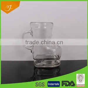 Custom Glassware Manufacturer Boot Shape Glass Beer Mug, High Quality Boot Shape Glass Beer Mug thumbnail-3
