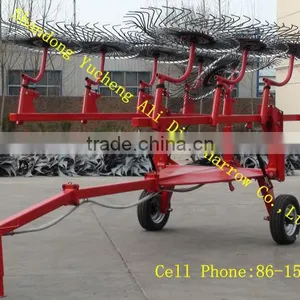 High Efficiency 11 Wheels Rakes for Farm thumbnail-1