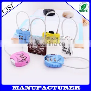 Hot Sale High Quality Lock Wire Cable Lock Luggage Digital Cable Lock for Christmas Gifts thumbnail-1