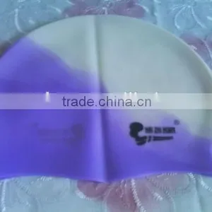 Eco-friendly Rainbow Silicone Swimming Caps for Long Hairs thumbnail-3