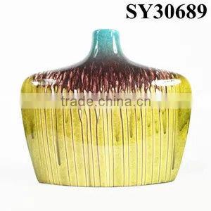 Home Decorative Yellow Large Cheap Ceramic Flower Vase thumbnail-1
