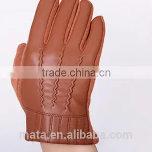 Fashionable Warm Micro Velvet Leather Touch Screen Gloves thumbnail-3