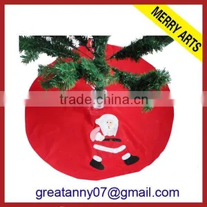 Express Hot Quality Cheap Velvet Christmas Tree Skirts Red Santa Style X'mas Tree Skirt Decoration for Sale thumbnail-1