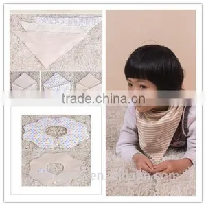 2015 Cotton White Plain Infants & Toddlers Bibs Washable thumbnail-4