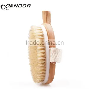 Natural Bristle Detachable Wooden Handle Bath Brush thumbnail-2