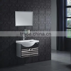 China Simple and Modern Stainless Steel Bathroom Cabinet Set 0803A thumbnail-1