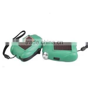 PVC Plastic Solar and Manual Dynamo Flashlight for Kids thumbnail-2