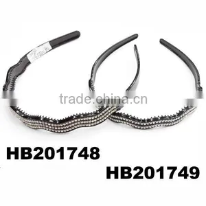 Bulk Cheap Wholesale Rhinestone Plastic Headbands With Teeth thumbnail-5
