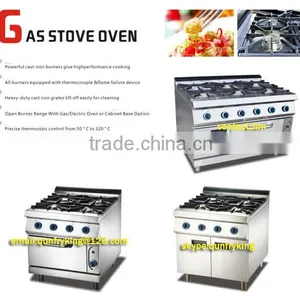 6-Burner Gas Range With Gas Oven Combination Catering Equipment 900/700 Series thumbnail-1