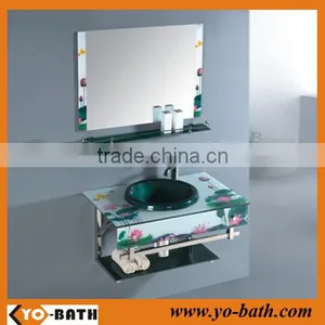 High Quality Glass Cabinet With Mirror YO-G060 thumbnail-1