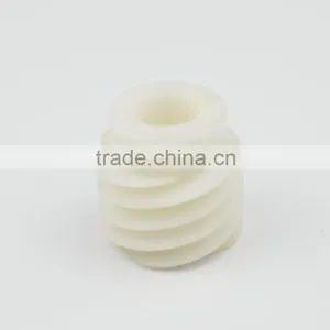 Lathe Turned White Plastic Pieces thumbnail-1