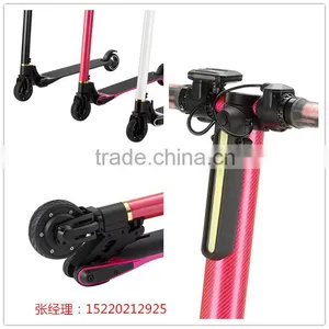 China Htomt Light Brushless Electric Scooter Carbon Fiber Folding 2 Wheel Stand up Smart Self Balancing Electric Kick Scooter thumbnail-6