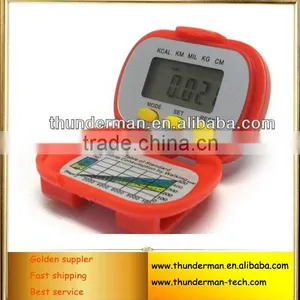 3Buttons Digital Multifunction Calories Flip Pedometer With Time and Stopwatch Function thumbnail-1