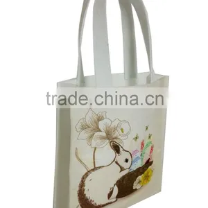Promotional Customized Withe Felt Gift Easter Bunny Craft Bags thumbnail-2