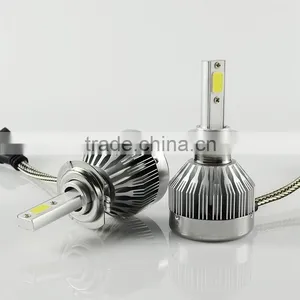 C1 Led Headlight Bulbs COB Chip Motor Front Lights Conversion 9005 9006 Kit for All Cars thumbnail-3