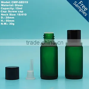 15ml 1/2 oz Green Glass Inner Dropper Bottle for Essential Oil and Olive Oil thumbnail-1