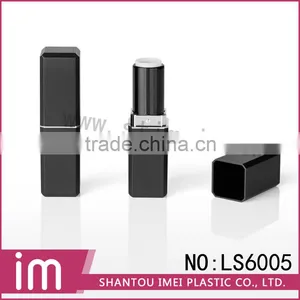 Empty Square Matte Black Lipstick Cosmetic Container thumbnail-1