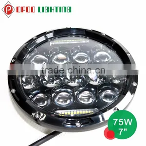 7'' 75W Jeep Led Headlight With Daytime Running thumbnail-2