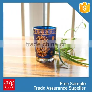 Decal Copper Glass Candle Cup Candle Holder thumbnail-6
