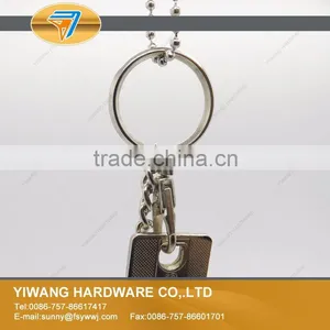 High Quality Metal Split Keyrings With 5 Link Chains and Small Jump Ring thumbnail-4