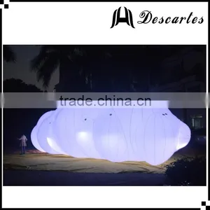 5m Long Lighted Inflatable Cloud /large Led Inflatable Helium Cloud Balloon for Sale thumbnail-1