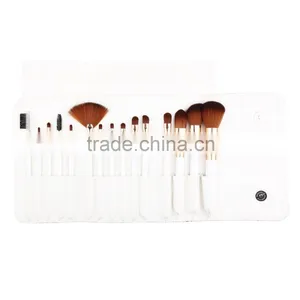 Personalized Logo 15 Pcs Synthetic Hair Makeup Brushes Set For Foundation and Eyeshadow Quality Choice thumbnail-4