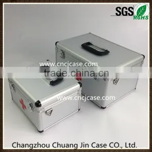 Silver Diamond Pattern Aluminum Medical Box thumbnail-1