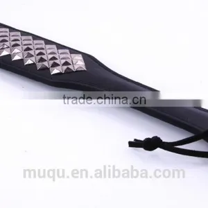2015 Fashion Adult Novelty Toy Sex Products Spanking Rivet Leather Paddle thumbnail-2