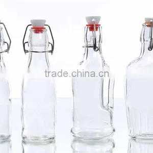 Small Airtight Clip Glass Water Bottle thumbnail-1
