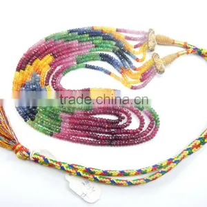 Natural Shaded Faceted Sapphire Beads thumbnail-1