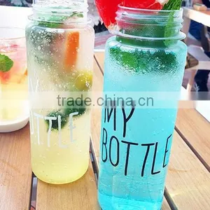 500ml Plastic Sports Drinking Water My Bottles Lemon Juice Readily Cup Drinking Water New Popular Clear Fruits Water Bottles thumbnail-5