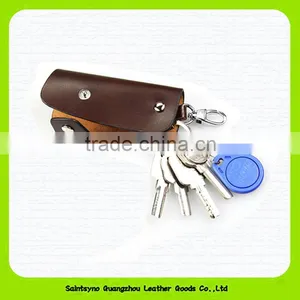 15108 Simple Designer Key Holder Genuine Leather Key Purse thumbnail-3