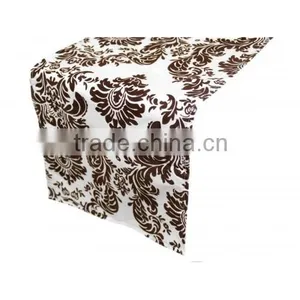 Navy Blue Burlap Table Runner thumbnail-2