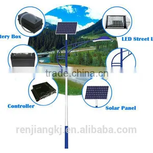 8W New Design High Efficiency Separated Street Light Solar With Pole OEM Acceptable thumbnail-5