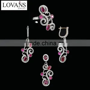 925 Sterling Silver Jewelry Set Wholesale Novelty For Women TZ-0219 thumbnail-4
