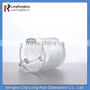 LongRun 310ml Carved Frosted Water Juice Drinking Glass Mug Wholesales thumbnail-4