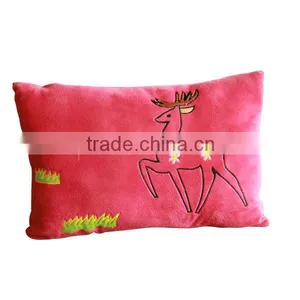 Plush Soft Toy Flower Embroidered Cushion Cover thumbnail-1