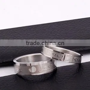 2012Stainless Steel Cheap Promise Rings For Couples(JR10011) thumbnail-1