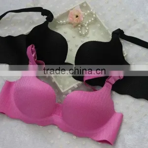 U Plunge Deep V Silk Seamless Bra thumbnail-1