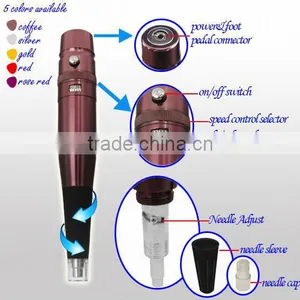 Tattoo Gun Permanent Makeup Machine Eyebrow Pen Tatto Supply Kit Tattoo Eyebrow Pen With Adapter thumbnail-2