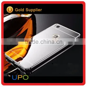 [UPO] Hot Selling Luxury Metal Aluminum Bumper Electroplated PC Cover For Huawei P8 Lite Mirror Case thumbnail-6