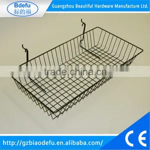 Shallow Wire Basket for Girdwall Pegboard Slatwall thumbnail-1