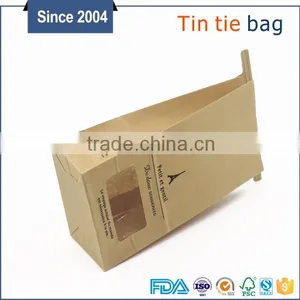 Kraft Paper Bag Disposable Bag With Window for Nuts Custom Logo thumbnail-1