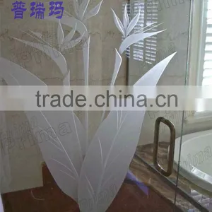 Customized Patterned Glass For Your Bathroom Door (PR-G32) thumbnail-1
