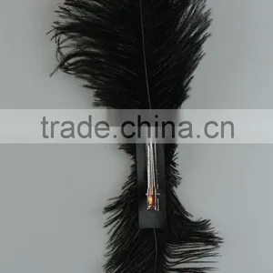 New Black Ostrich Feather Headdress Hair Accessories thumbnail-2