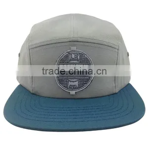 Embroidered Patch Flat Brim Army Cap Badge With Adjustable Strap Running Hat thumbnail-3