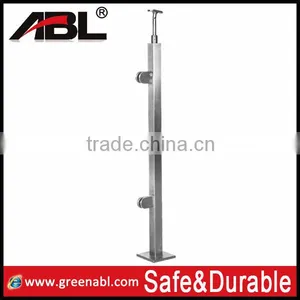 Commercial Sus304 Stainless Steel Glass Balustrading Post With Glass Holder thumbnail-2