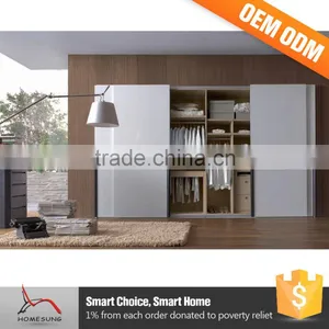 Bedroom Wardrobes Wooden 3 Doors Closet Sliding Solid Wood Wardrobe thumbnail-6