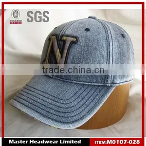 Jeans Wahed Baseball Cap, Jeans Vintage Baseball Cap, Blue Washed Cap thumbnail-1