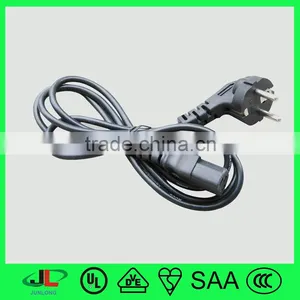 European 2 Pin Power Plug, Right Angle Schuko Plug With Extension Cords thumbnail-4